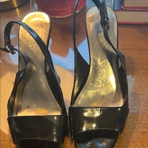 Franco Sarto Black Heeled Sandals